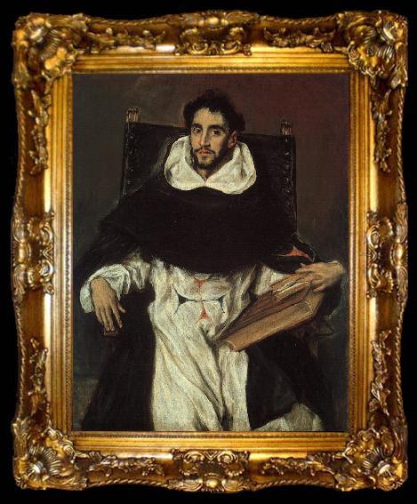 framed  El Greco Fray Hortensio Felix Paravicino, ta009-2